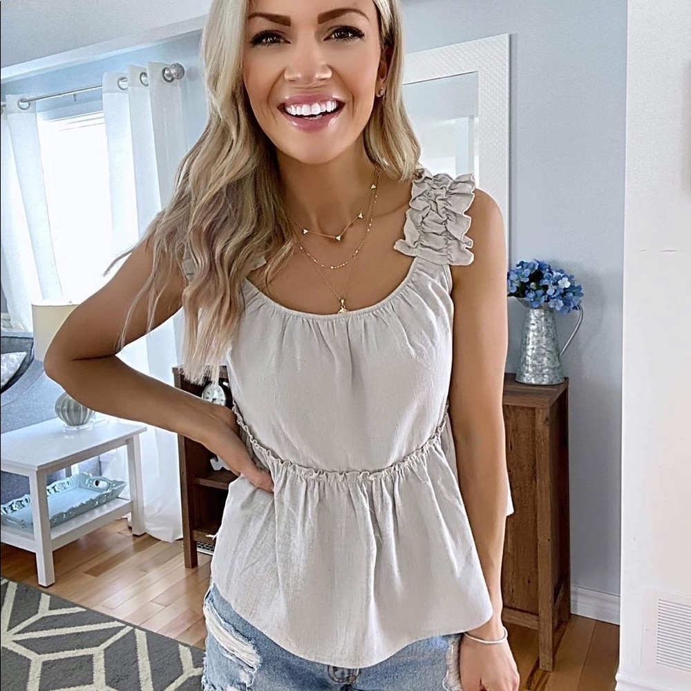Pink Lily Tank Top